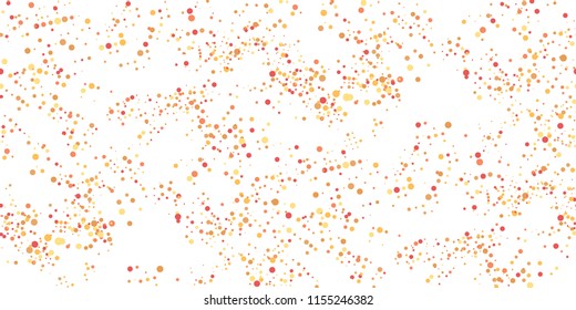 Seamless Monochrome Halftone Grunge Pattern with Chaotically Loc