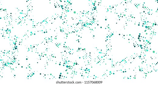 Seamless Monochrome Halftone Grunge Pattern with Chaotically Loc