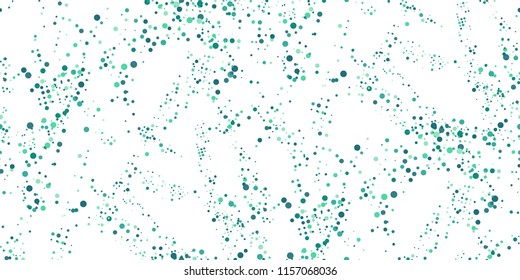 Seamless Monochrome Halftone Grunge Pattern with Chaotically Loc