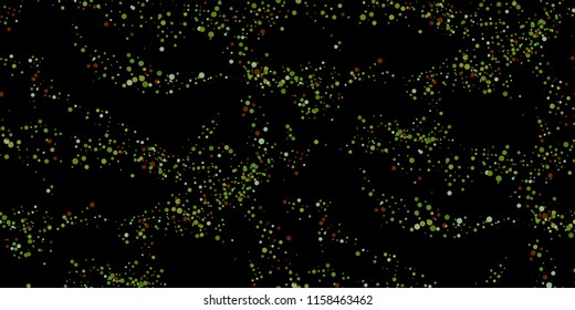 Seamless Monochrome Halftone Grunge Pattern with Chaotically Loc