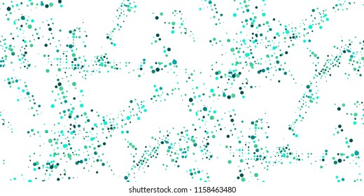 Seamless Monochrome Halftone Grunge Pattern with Chaotically Loc
