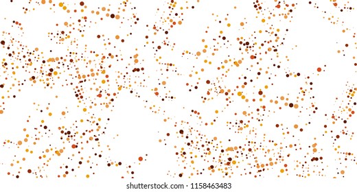 Seamless Monochrome Halftone Grunge Pattern with Chaotically Loc