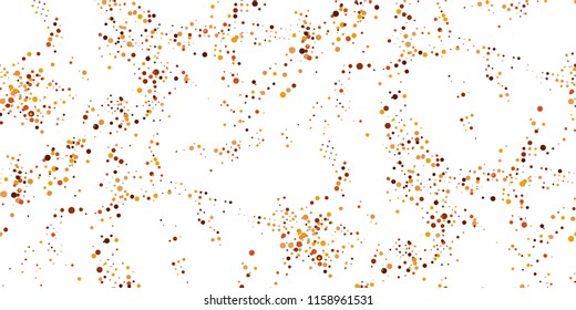 Seamless Monochrome Halftone Grunge Pattern with Chaotically Loc