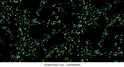 Seamless Monochrome Halftone Grunge Pattern with Chaotically Loc