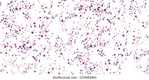 Seamless Monochrome Halftone Grunge Pattern with Chaotically Loc