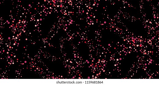 Seamless Monochrome Halftone Grunge Pattern with Chaotically Loc