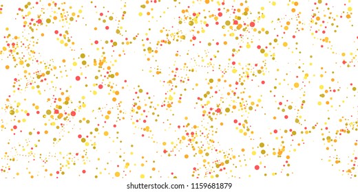 Seamless Monochrome Halftone Grunge Pattern with Chaotically Loc