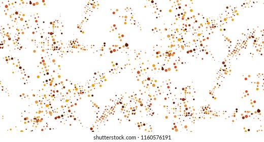 Seamless Monochrome Halftone Grunge Pattern with Chaotically Loc