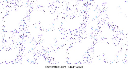 Seamless Monochrome Halftone Grunge Pattern with Chaotically Loc