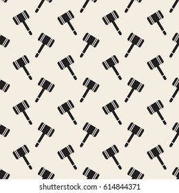 seamless monochrome hammer pattern background
