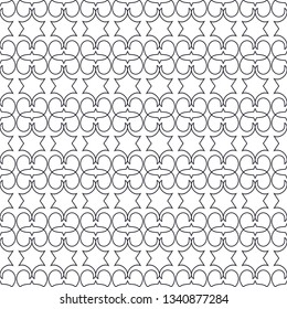 Seamless monochrome interlaced background for design. You can repaint in any color. Vector.