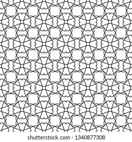 Seamless monochrome interlaced background for design. You can repaint in any color. Vector.