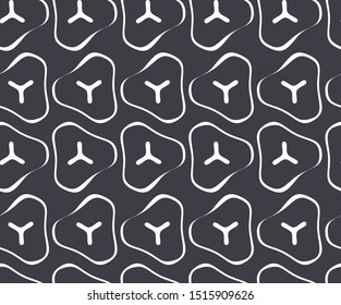 Seamless monochrome interlaced background for design. You can repaint in any color. Vector.