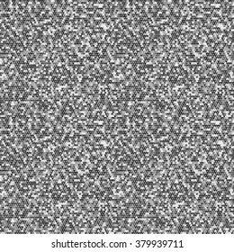 Seamless monochrome knitted pattern vector. Check marks background