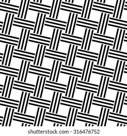Seamless monochrome line pattern