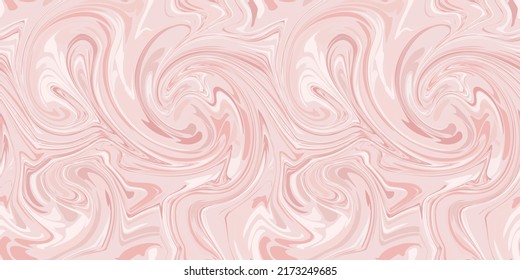 Seamless monochrome marble pattern. Abstract liquid wavy background. Vector illustration.