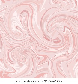 Seamless monochrome marble pattern. Abstract liquid wavy background. Vector illustration.