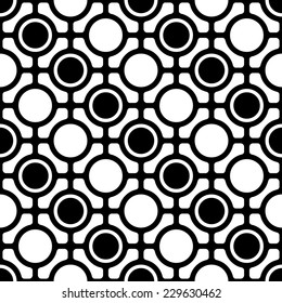 Seamless Monochrome Oriental Pattern