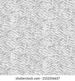 Seamless monochrome oscillogram-like pattern with curved lines. Endless repeating hand drawn pattern made by felt tip pen for surface design and other design projects