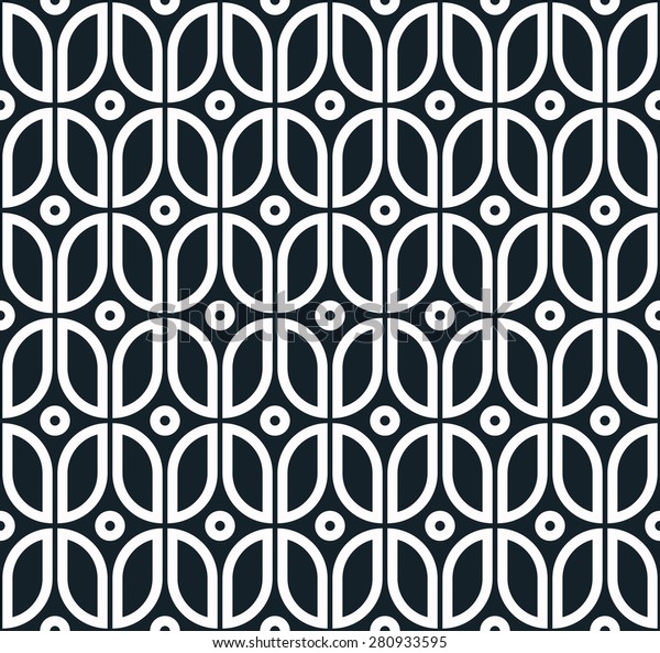 seamless monochrome oval pattern. each detail in\
separate layer.