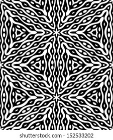 Seamless monochrome pattern. Abstract background. EPS 8 vector.
