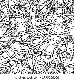 Seamless monochrome pattern of abstract elements. Чёрно белый гранж фон