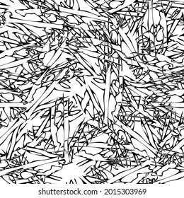Seamless monochrome pattern of abstract elements. Чёрно белый гранж фон