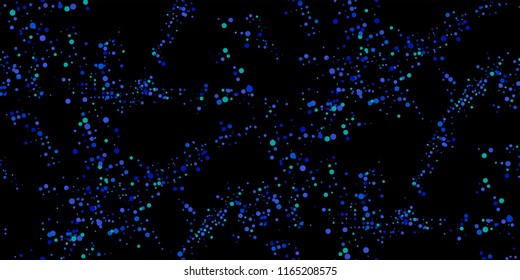 Seamless Monochrome Pattern. Abstract Halftone Texture with Different Sizes Dots for Print, Card, Fabric, Web or Mobile Applications. Modern Tech Halftone Background with Dots. Vector Texture.