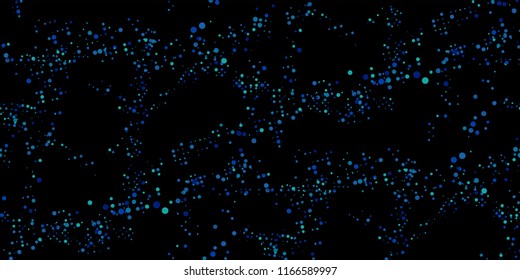 Seamless Monochrome Pattern. Abstract Halftone Texture with Different Sizes Dots for Print, Card, Fabric, Web or Mobile Applications. Vintage Tech Halftone Background with Dots. Vector Texture.