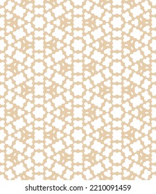 Seamless monochrome pattern with abstract shapes and hexagon grid. Hand drawn vector illustration.