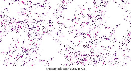 Seamless Monochrome Pattern. Abstract Texture with Chaotically Located Color Dots for Print, Card, Fabric, Web or Mobile Applications. Modern Tech Halftone Background with Dots. Vector Texture.