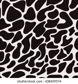 seamless monochrome pattern of animal spots or stones and boulders