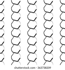 Seamless monochrome pattern, background. Editable vector art.