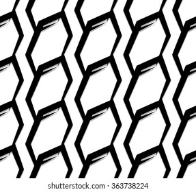 Seamless monochrome pattern, background. Editable vector art.
