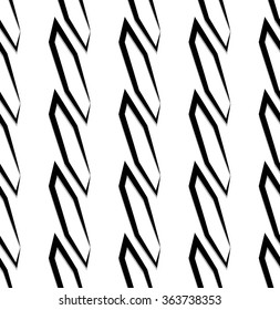 Seamless monochrome pattern, background. Editable vector art.