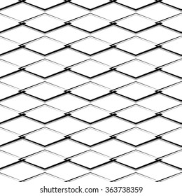 Seamless monochrome pattern, background. Editable vector art.