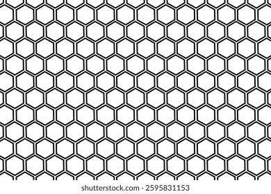 Seamless monochrome pattern, background with octagon shapes. octagon pattern on white background eps 888.
