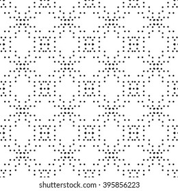 Seamless Monochrome Pattern. Seamless Dots Pattern.