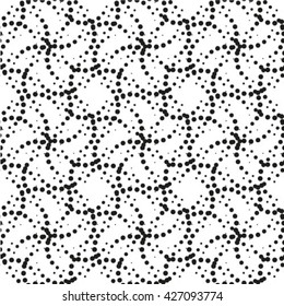 Seamless Monochrome Pattern. Seamless Dots Pattern.