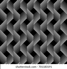 Seamless Monochrome Pattern of dots. Modern Vector Background Design. Easy to Change the Colors.