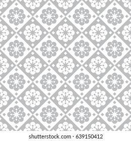 Seamless monochrome pattern. Endless pattern can be used for ceramic tile, wallpaper, web page background, square size