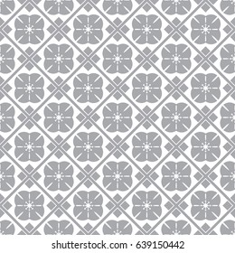 Seamless monochrome pattern. Endless pattern can be used for ceramic tile, wallpaper, web page background, square size