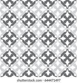 Seamless monochrome pattern. Endless pattern can be used for ceramic tile, wallpaper, web page background, square size