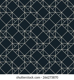 seamless monochrome pattern of geometric shapes