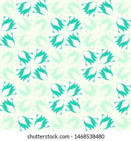 Seamless monochrome pattern on a light background.