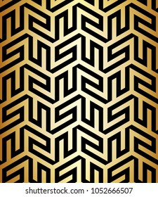 Seamless monochrome pattern with straight stripes forming stylish ornamental wallpaper. Abstract vector texture. Geometric background.