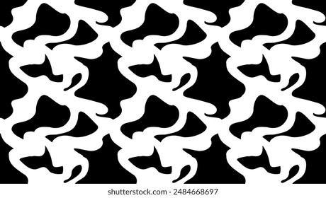 Seamless monochrome pattern pattern that imitates weaving from ribbons. Transparent background. Vector. - Powered by Shutterstock - Get 15% off with code: PIKWIZARD15