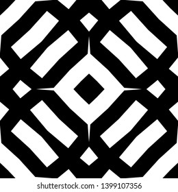 Seamless monochrome pattern tiling. Graphic modern backgroung. Black and white texture. Geometric tiling design
