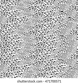 Seamless monochrome pattern. Vector background.  Print for fabric, textiles, wallpapers, bedding.Ornament for the backdrop.