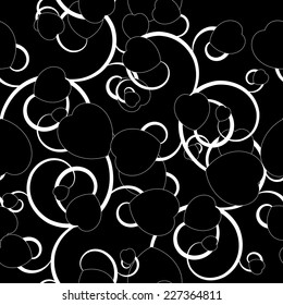 Seamless monochrome pattern for your design